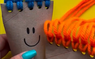 DIY 廁紙筒頭髮造型遊戲 DIY Toilet Roll Hair Play