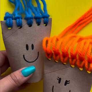 DIY 廁紙筒頭髮造型遊戲 DIY Toilet Roll Hair Play