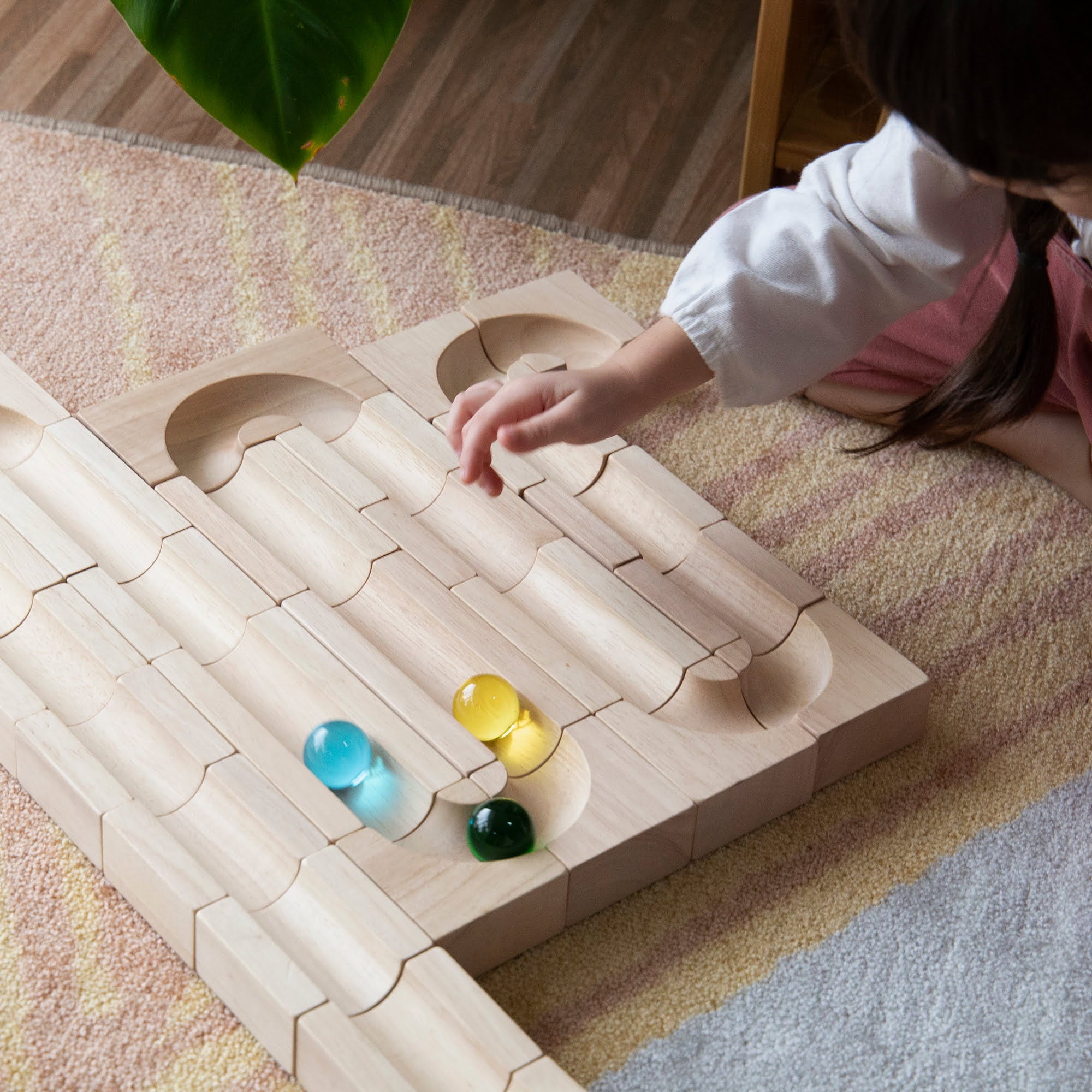 Run! Marble Run Play Set 千萬變化木製軌道滾珠遊戲套裝